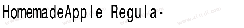 HomemadeApple Regula字体转换